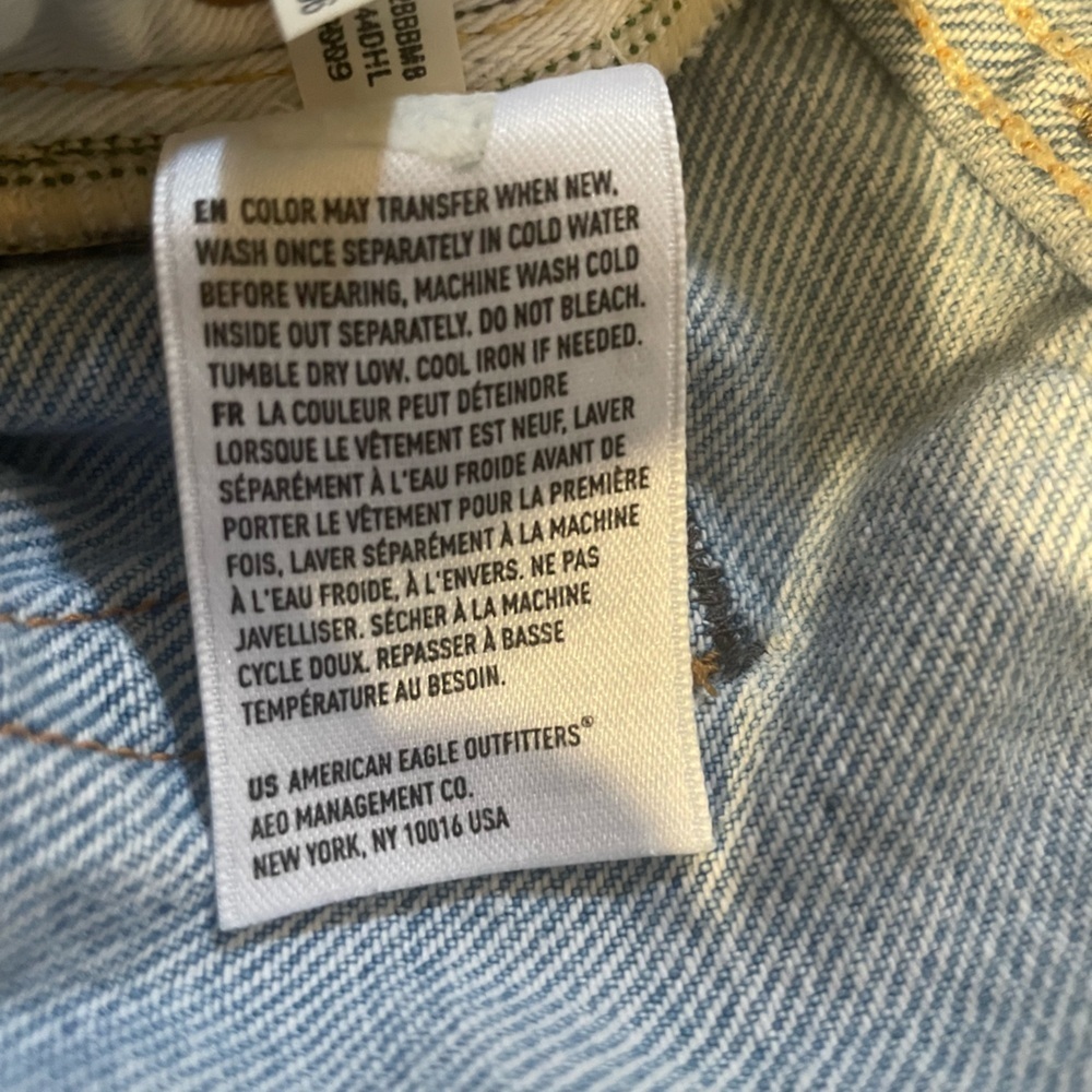 American Eagle AE77 The Boot Premium Denim Jean Size 30 Distressed - Picture 7 of 10